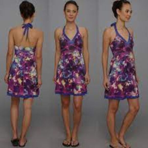 The North Face Echo Lake Halter Splatter Dress Small - Picture 1 of 5